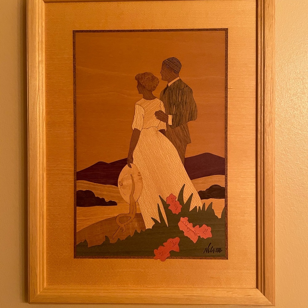 Hudson River Inlay-Hilltop Couple by Jeff Nelson